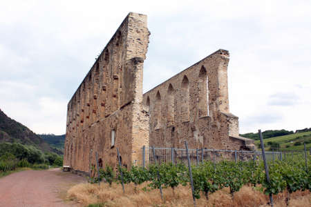 Ruins of Augustinian Monastery Stuben in the 12th century was founded in Bremm.Germanyの写真素材