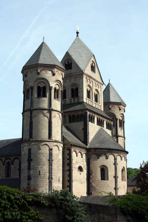 Benedictine monastery at Maria Laach from 1093 in Germanyの写真素材