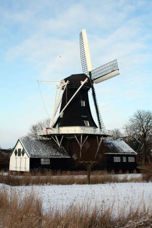 Old mill from 1867 by Woltersum.Netherlandsの写真素材