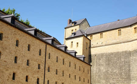 Castle of Sedan from the 16th century in Sedan  Franceのeditorial素材