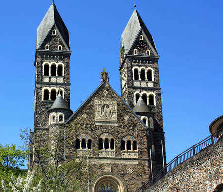 Parish Church from 1910 in Clervaux. Luxembourgの写真素材