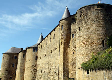 Castle of Sedan from the 16 th century in Sedan. Franceのeditorial素材