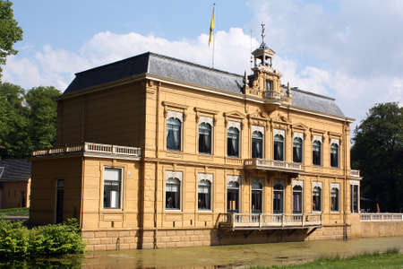 Borg Nienoord on the estate Nienoord in Leek. the Netherlandsの写真素材