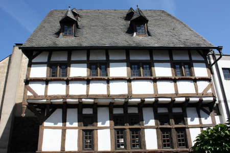 Old timber frame house in Kobern. Germanyの写真素材
