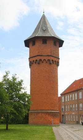 Old water tower from 1912 in Nykøbing on the island Falster. Denmarkのeditorial素材