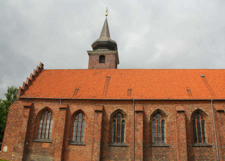 Klosterkirken from the 15th century in Nykøbing on the island Falster. Denmarkのeditorial素材