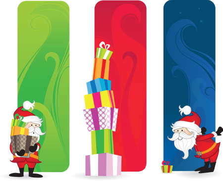 Santa Claus Labelのイラスト素材