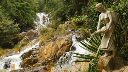 Datanla waterfall in DaLat, Vietnam 2016. Asia Summer.の写真素材