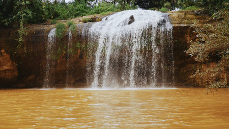 Waterfall prenn near Dalat, Vietnam country. Nature Asia.の写真素材