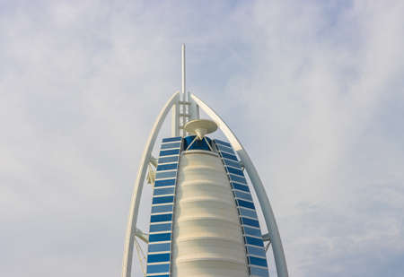 Dubai, UAE - December 14, 2019: Burj al arab hotel in Dubai during the day.のeditorial素材