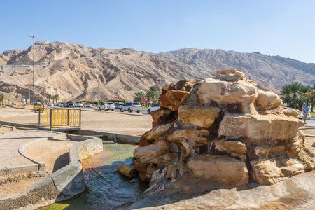Hot springs in the Arab Emirates near Ain Alの写真素材
