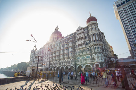 Mumbai, India - December 17, 2018: Taj Mahal Palace Hotel in Bombay, Asia.