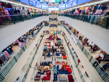 Jakarta, Indonesia - January 15, 2019: Shopping center in the capital of Indonesia.