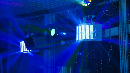 The lights at the party are in working order.