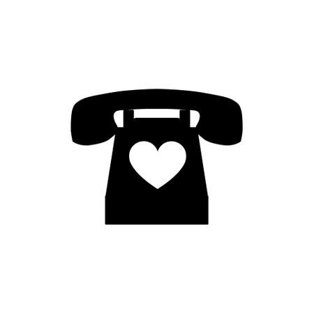 Retro phone icon on an isolated background.のイラスト素材