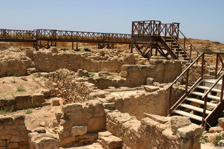 Roman Ruins of ancient town at Kourion, Cyprus 