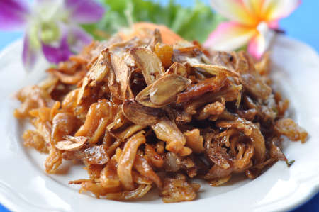 Thai Food  Kai Pad Katium の写真素材