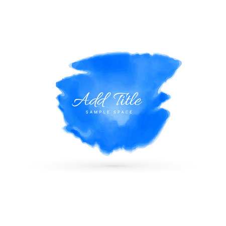 abstract blue watercolor background designのイラスト素材