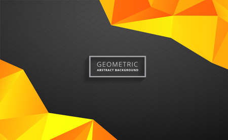Abstract yellow and black background, modern geometric, futuristic graphics. with black stripes texture, Vector illustrationのイラスト素材