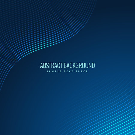 Modern blue abstract background, wavy lines on blue backgroundのイラスト素材