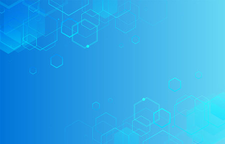 blue hexagonal background designのイラスト素材