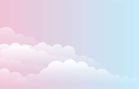 beautiful sky background with cloudsのイラスト素材