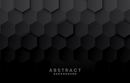 dark black hexagonal background concept design