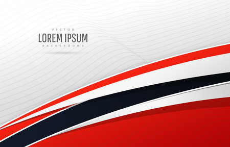 stylish red business presentation template designのイラスト素材