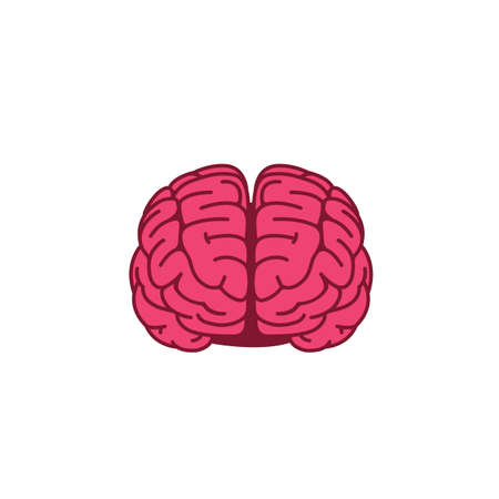 Flat Design Of Brain, Mind Illustrationのイラスト素材