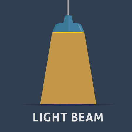 Ceiling light lamp with Light Beam Projectionのイラスト素材
