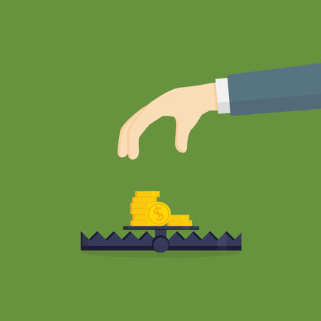Business Trap, Money Trap,のイラスト素材