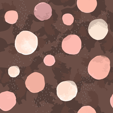 Seamless pattern. Watercolor dots. Perfect for curtains, wallpaper, web page, surface textures, childrens clothesのイラスト素材