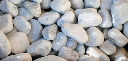 Background of white stones.