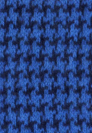 Houndstooth blue fabric.