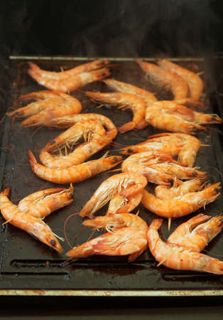 Grilled shrimps.の写真素材