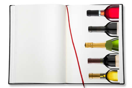 Open blank exercise book  on white with shadow (clipping path)の写真素材