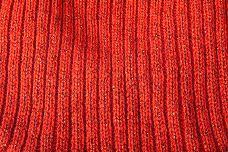 Orange wool fabric.の写真素材