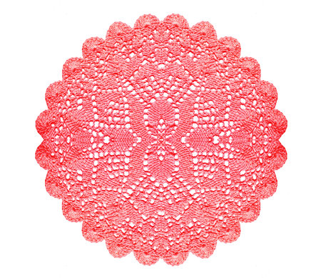 White crocheted lace on whiteの写真素材