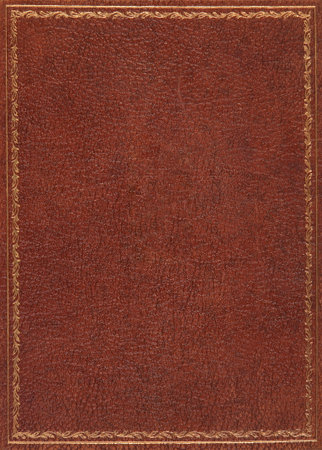 Brown leather book coverの写真素材