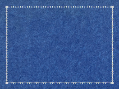Blue and silver leather book cover (size 4:3)