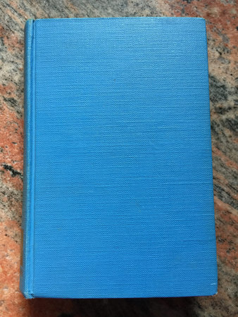 Blue hardcover bookの写真素材