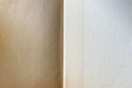 Blank papers of opened bookの写真素材