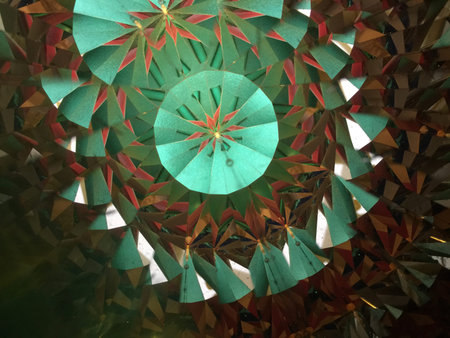 Abstract background. Shooting done with a real kaleidoscope