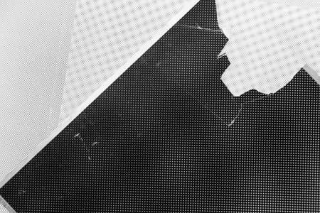 Black and white abstract background. Dots and gridsの写真素材