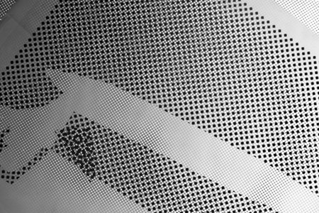 Black and white abstract background. Dots and grid