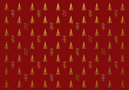 New Year and Christmas background with trees.の写真素材