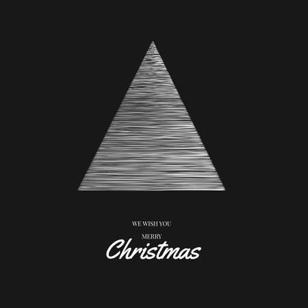 New Year and Christmas card with geometric shapes. Minimalism.の写真素材
