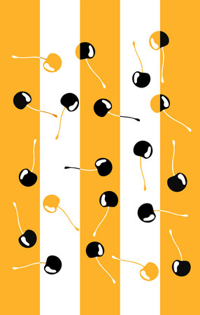abstract cherry tree arranged randomly