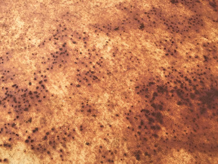 rusty damaged metal in an industrial setting