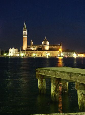 San Girgio Maggiore seen from San Zaccharia - Veniceの写真素材